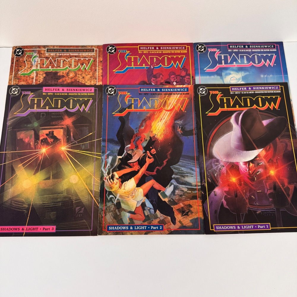 DC Comics The Shadow Comic Book  6 Issue Set Sienkiewicz DC w/Bags and Boards